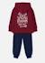 Ensemble garçon maille à capuche new york Violet 4 - vertbaudet enfant 