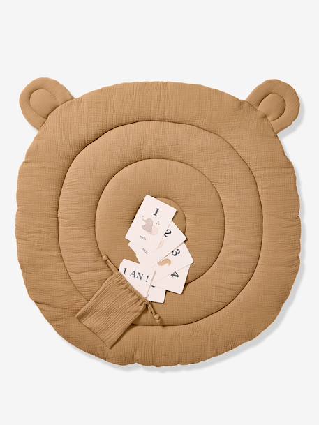 Tapis photo bébé en gaze de coton moka 1 - vertbaudet enfant 