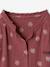 Chemise file gaze de coton imprimée personnalisable blanc imprimé+bleu chambray+écru+mauve 23 - vertbaudet enfant 