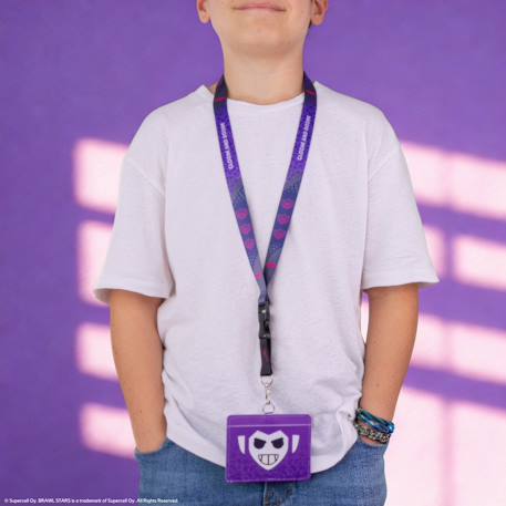 Tour de cou et porte-carte mortis - brawl stars Violet 2 - vertbaudet enfant 
