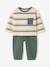 Ensemble T-shirt et pantalon bébé garçon caramel+vert 9 - vertbaudet enfant 