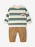 Ensemble bébé garçon sweat et pantalon vert émeraude 1 - vertbaudet enfant 