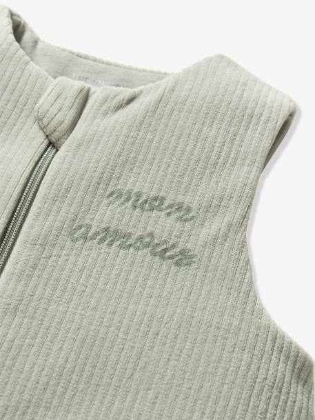Gigoteuse en velours côtelé argile+vert sauge 12 - vertbaudet enfant 