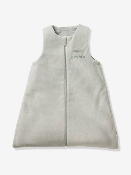 Gigoteuse en velours côtelé argile+vert sauge 10 - vertbaudet enfant 