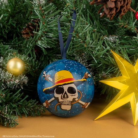 Capsule de noël sac shopping carte de grand line - one piece Bleu 2 - vertbaudet enfant 