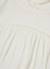 Blouse fille avec dentelle et col froncé Blanc 3 - vertbaudet enfant 