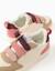 Baskets bi-matière à scratch zy move Rose 4 - vertbaudet enfant 