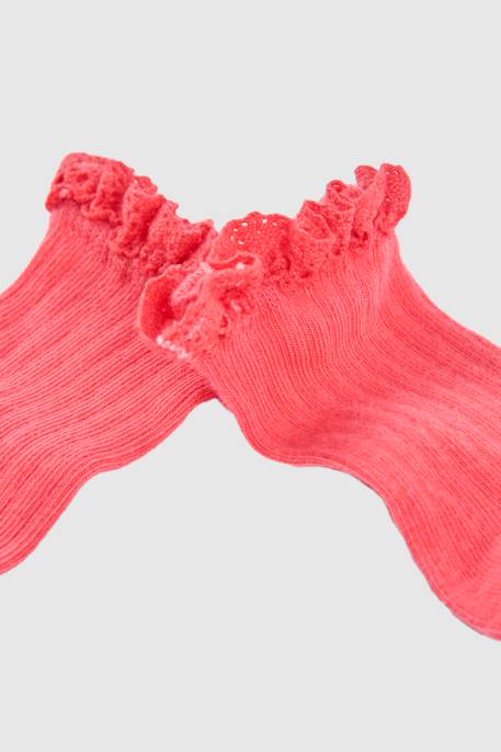 Lot de chaussettes en coton Rose 2 - vertbaudet enfant 