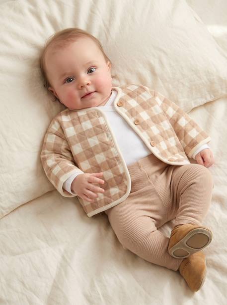 Gilet matelassé naissance écru 6 - vertbaudet enfant 