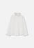Blouse fille en mousseline avec volants et col froncé Blanc 1 - vertbaudet enfant 