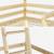Lit enfant mezzanine cabane 90 x 190 cm pin naturel sommier à lattes inclus - roya Naturel 5 - vertbaudet enfant 