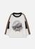 T-shirt garçon maille imprimé voiture aventure Blanc 1 - vertbaudet enfant 