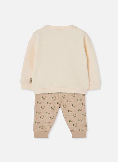 Ensemble bébé garçon imprimé animaux Blanc 2 - vertbaudet enfant 