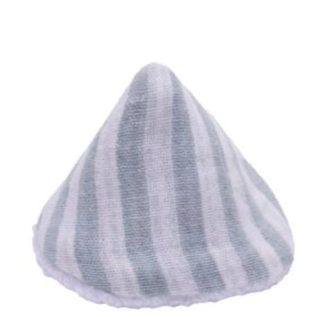 Lot de 4 cônes en gaze de coton rayé vert de gris et mousse de lait Vert de gris, mousse de lait 2 - vertbaudet enfant 