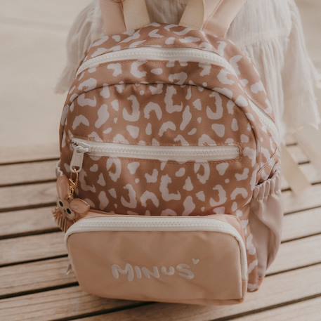 Sac à dos bébé milo caramel (29 x 22 cm) Beige, blanc+Bleu gris, blanc 4 - vertbaudet enfant 