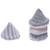 Lot de 4 cônes en gaze de coton rayé vert de gris et mousse de lait Vert de gris, mousse de lait 1 - vertbaudet enfant 
