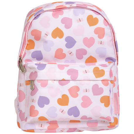 Sac à dos bébé cœurs Rose, orange, violet 2 - vertbaudet enfant 