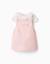 Body en coton et robe chasuble en sergé Rose 1 - vertbaudet enfant 