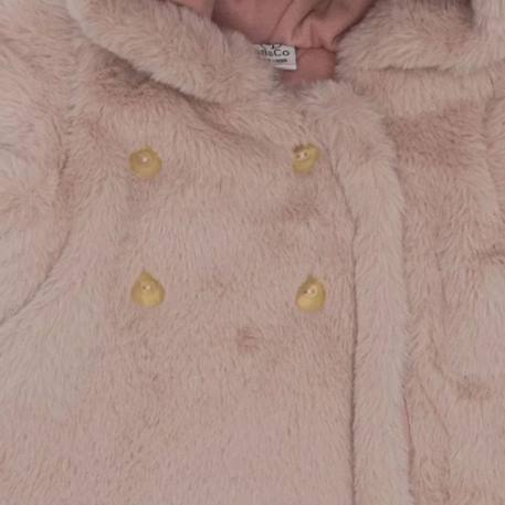 Combinaison pilote angora pétale (0-3 mois) Beige+Rose 4 - vertbaudet enfant 