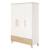Armoire Enfant 'Theo' 3 Portes - Fraisages de Haute Qualité Blanc / chêne 1 - vertbaudet enfant 