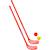 Fun hockey set - 2 personnes Rouge 1 - vertbaudet enfant 