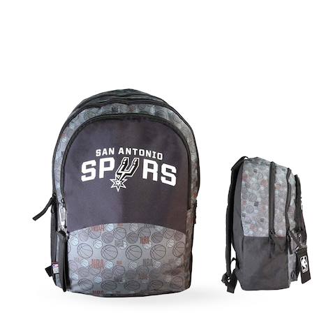 Sac à dos scolaire 2 compartiments NBA San Antonio Spurs Noir 1 - vertbaudet enfant 