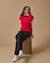 Pantalon large à pont fille Marine 4 - vertbaudet enfant 