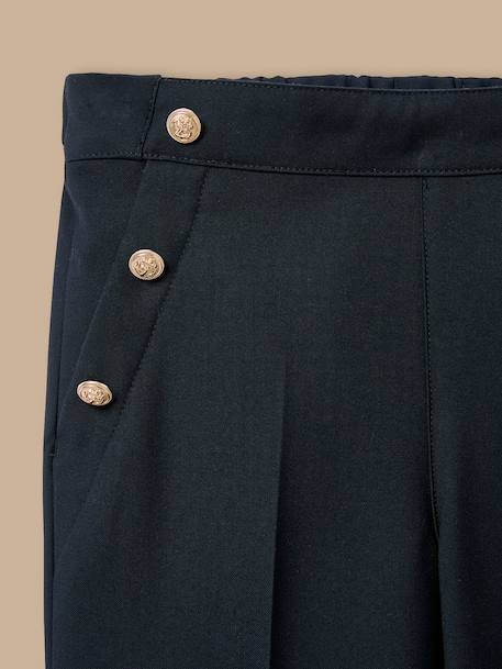 Pantalon large à pont fille Marine 2 - vertbaudet enfant 