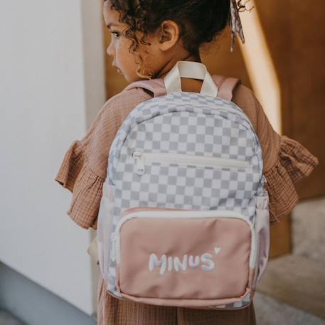 Sac à dos bébé milo caramel (29 x 22 cm) Beige, blanc+Bleu gris, blanc 8 - vertbaudet enfant 