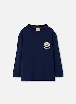 Garçon-T-shirt, polo, sous-pull-T-shirt en maille garçon avec patch nyc