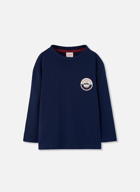Garçon-T-shirt en maille garçon avec patch nyc