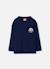 T-shirt garçon en maille avec patch nyc Bleu 1 - vertbaudet enfant 