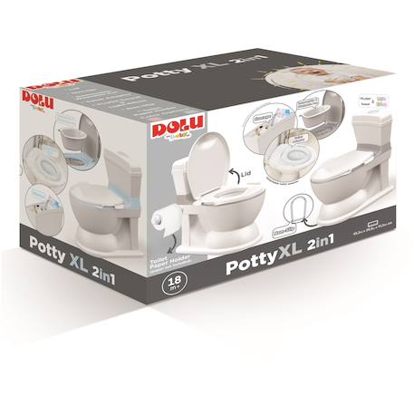 Wc potty xl 2in1 rose Blanc 4 - vertbaudet enfant 