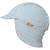 Chapeau anti-uv rayures et crabes (12-24 mois) Bleu, blanc, orange 1 - vertbaudet enfant 