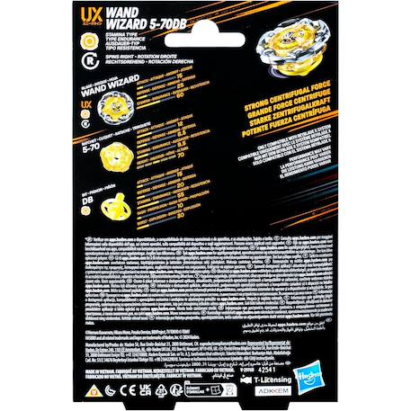 Beyblade wand wizard 5-70db ux kit de démarrage Jaune et gris 6 - vertbaudet enfant 