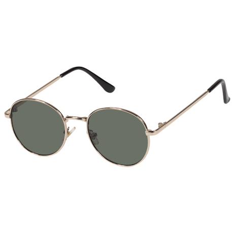 Lunettes de soleilforme ronde, 10 à 12 ans, branches métal, verres polycarbonates catégorie 3 Doré 2 - vertbaudet enfant 