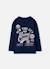 T-shirt garçon en maille avec patch nyc Bleu 2 - vertbaudet enfant 