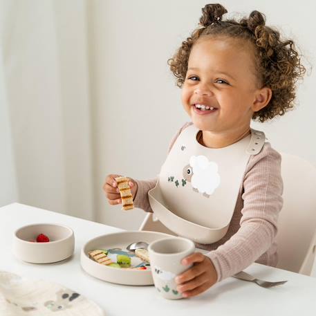 Coffret repas ventouse elephant Sable 3 - vertbaudet enfant 