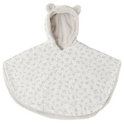 -Poncho polaire teddy olive bloom