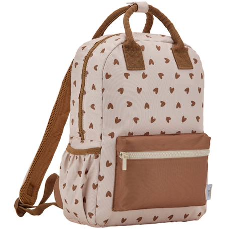 Garçon-Sac à dos cœurs marron