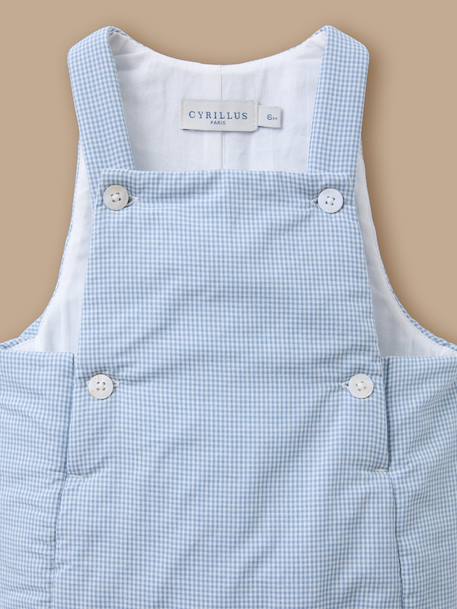 Salopette imprimée vichy bébé Vichy bleu 2 - vertbaudet enfant 