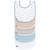 Lot de 5 bavoirs éponge floral Bleu, marron, blanc 1 - vertbaudet enfant 