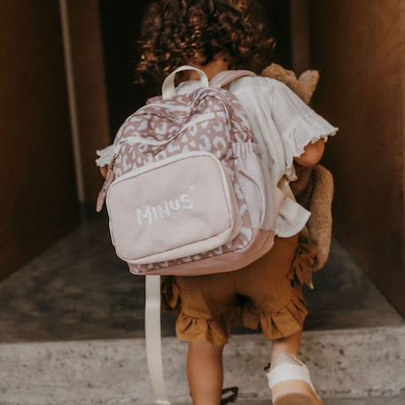 Sac à dos bébé milo caramel (29 x 22 cm) Beige, blanc+Bleu gris, blanc 2 - vertbaudet enfant 