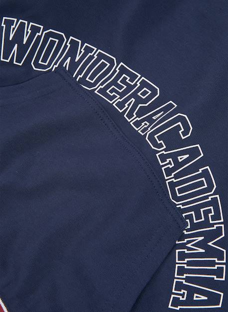 Sweat-shirt garçon en molleton à capuche Bleu 3 - vertbaudet enfant 