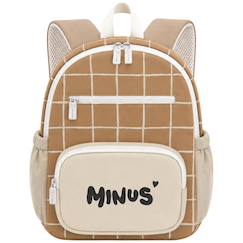 -Sac à dos bébé milo caramel (29 x 22 cm)