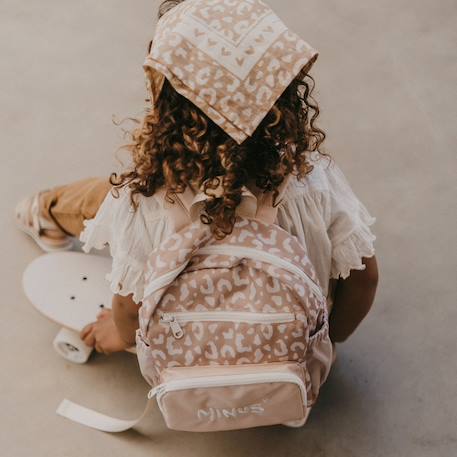 Sac à dos bébé milo caramel (29 x 22 cm) Beige, blanc+Bleu gris, blanc 5 - vertbaudet enfant 