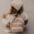 Sac à dos bébé milo caramel (29 x 22 cm) Beige, blanc+Bleu gris, blanc 5 - vertbaudet enfant 