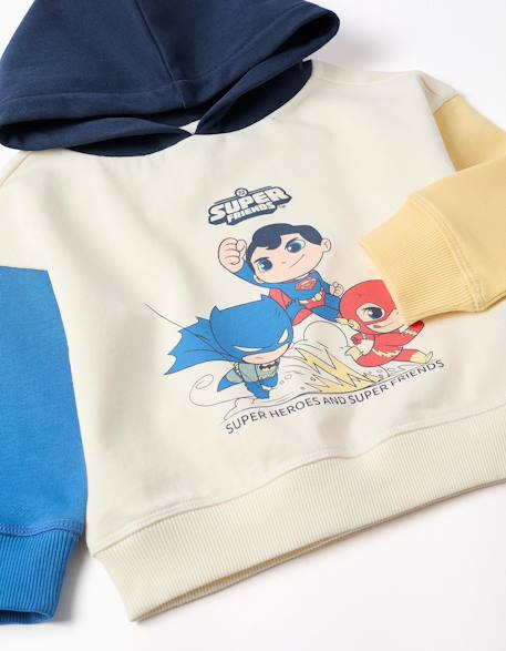 Sweat en coton avec imprimé super friends Blanc 3 - vertbaudet enfant 