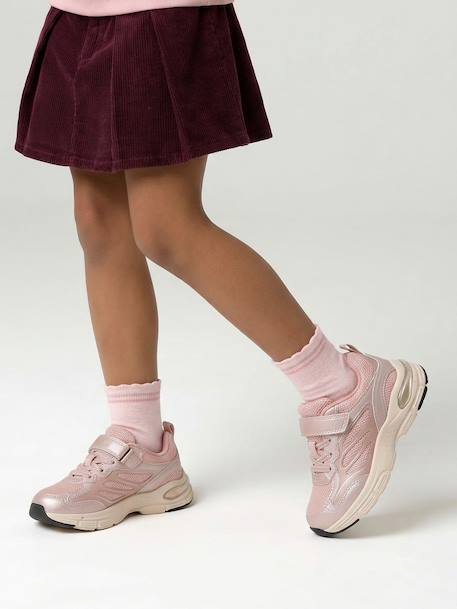 Baskets enfant fille a scratchs rose 2 - vertbaudet enfant 