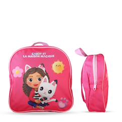 Puériculture-Repas-Vaisselle, coffret repas-Boite à repas et sac à gouter-Sac à dos gouter maternelle 24 cm - Gabby et la maison magique - Fille - 1 compartiment